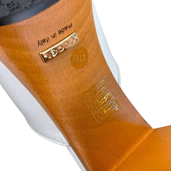 NEW Gucci Granada Platform Sandals Chunky Mystic White Size 41.5 - Picture 9 of 10